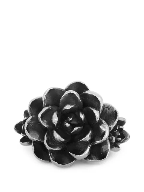 King Baby Blue Star Succulent cluster ring Silver K205942