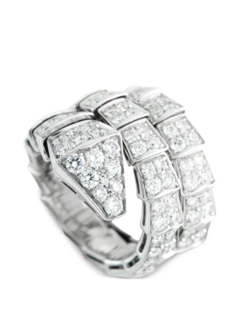 Bvlgari Pre-Owned Serpenti diamond ring Silver BV29060526