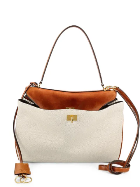 Balenciaga medium Rodeo turnlock-fastening canvas handbag Neutrals 7897722ACNP9228