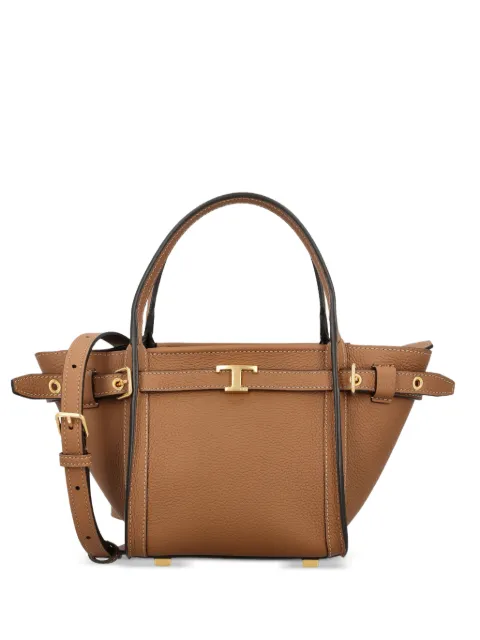 Tod's T Signature leather tote bag Neutrals XBWTIMA0100WKA