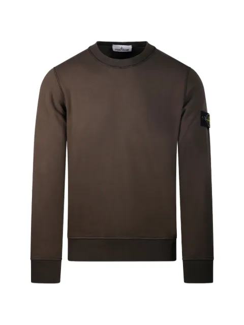Stone Island logo-patch sweatshirt Brown L2S156100060S0051