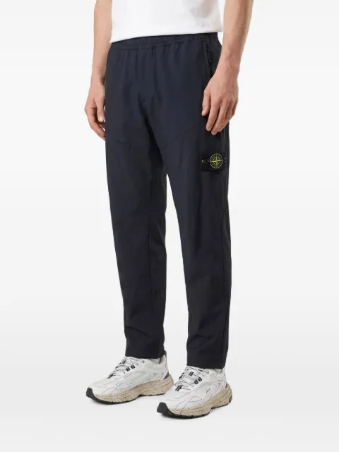Stone Island Compass-motif track pants Blue L2S153100055S0A27