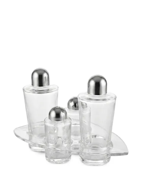 COLLEVILCA Foglia crystal cruet set White 00454009