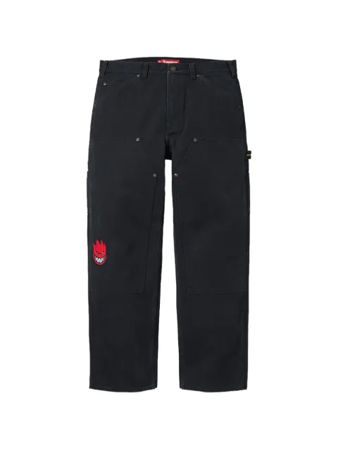 Supreme x Spitfire® Double Knee Painter trousers Black SU27906