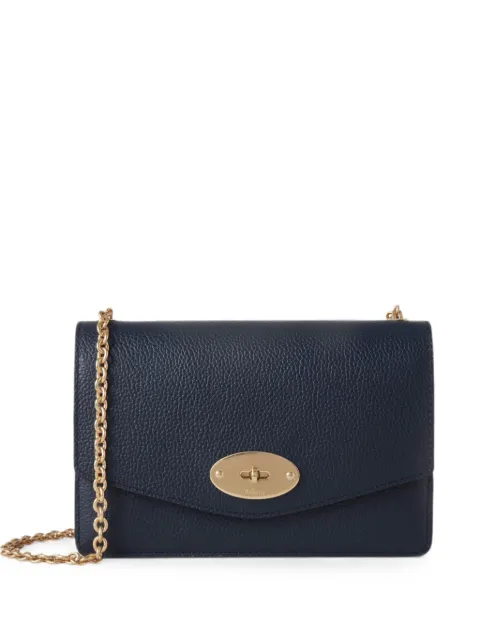 Mulberry mini Darley grainy-leather cross body bag Blue RL7791