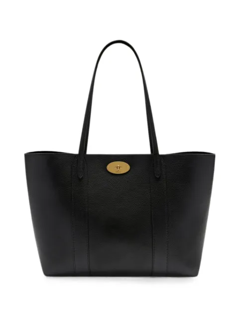 Mulberry Bayswater grained leather tote bag Black HH4589