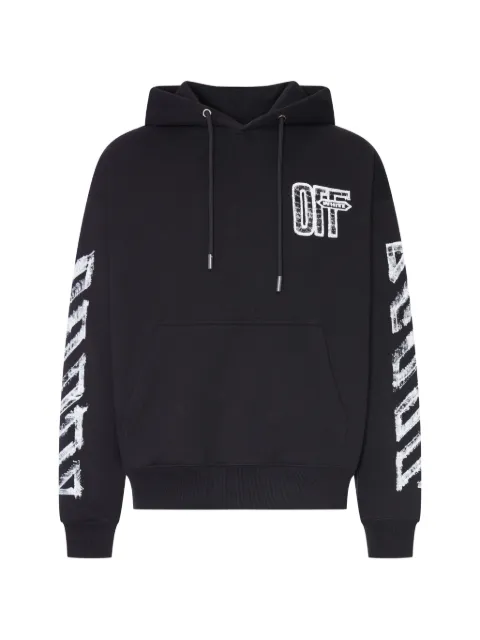 Off-White graphic-print hoodie Black 44MBB085F26F00L