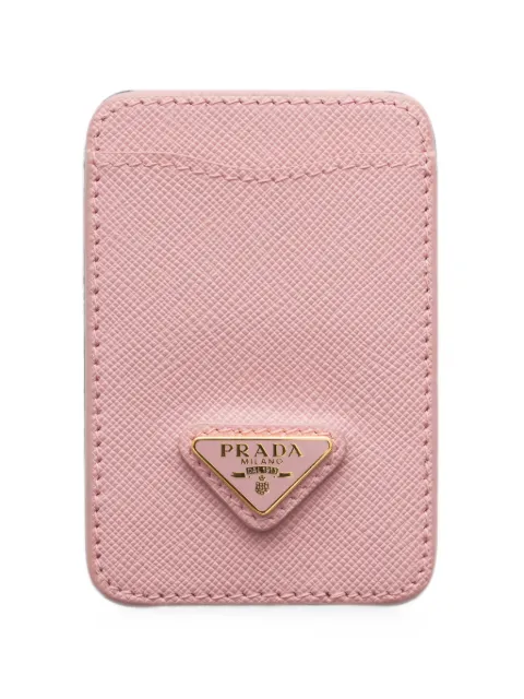 Prada Saffiano-leather card holder Pink 1MC136QHH