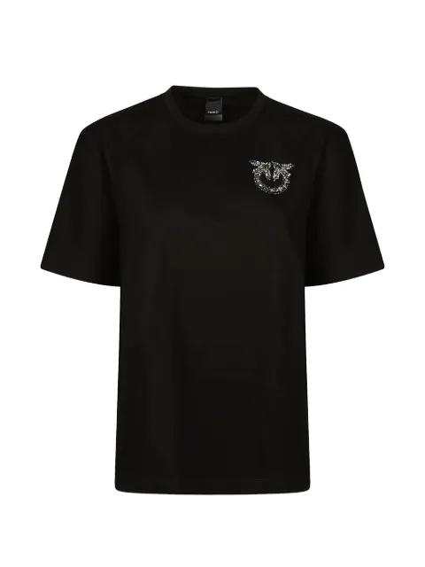PINKO Love Birds T-shirt Black 105526A3JP