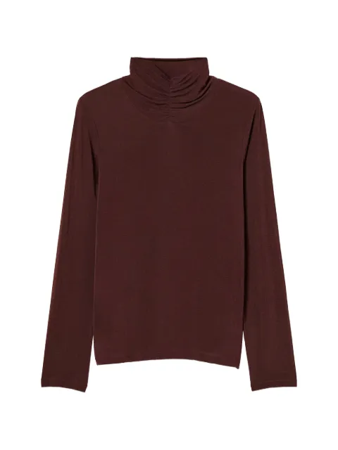 TWINSET turtleneck top with draping Purple 262TF2064