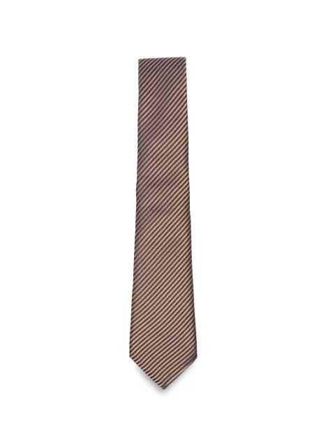 Giorgio Armani diagonal-stripe tie Brown GM000800TE22448