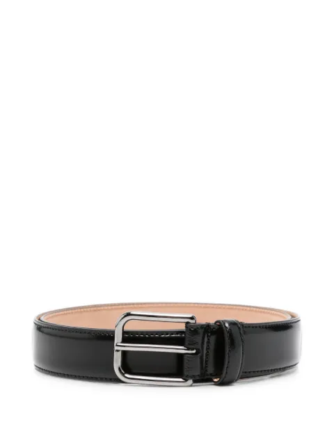 Giorgio Armani polished leather belt Black GM004356AF29712