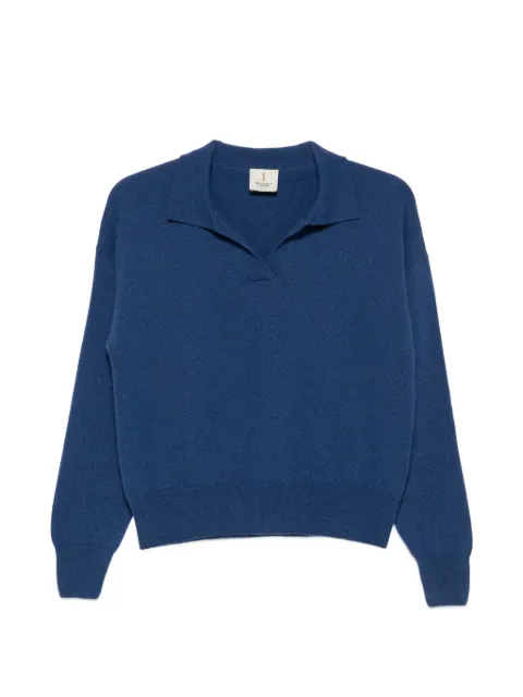 Incentive! Cashmere Famara polo-collar sweater Blue FAMA30PBC