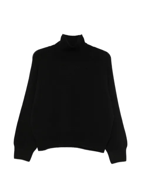 Incentive! Cashmere Connie ribbed mock-neck sweater Black CONI60PCA