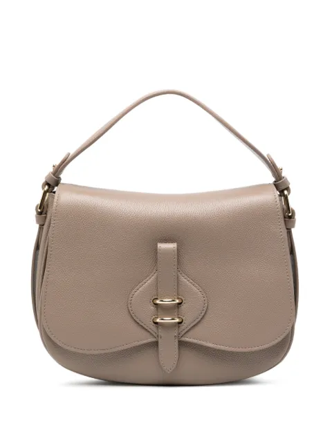 Coccinelle logo-detai leather shoulder bag Neutrals E1U7F180101