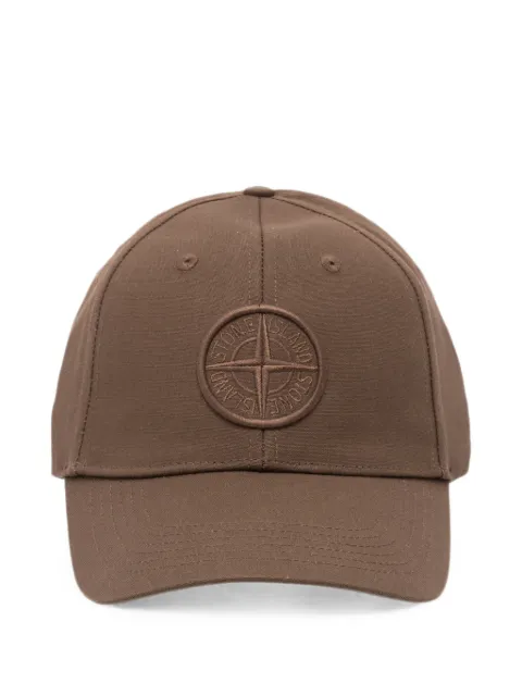 Stone Island Compass-patch baseball cap Brown L2S159100013S0248