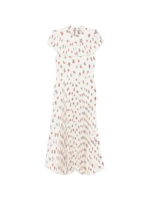 Nº21 floral-print midi dress White 26IN2C0H0625374S1B1