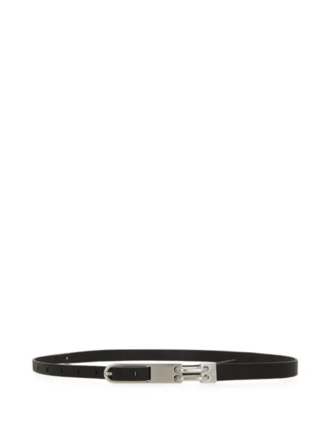 Rick Owens leather buckle-fastening belt Black RA02F0980LGE09