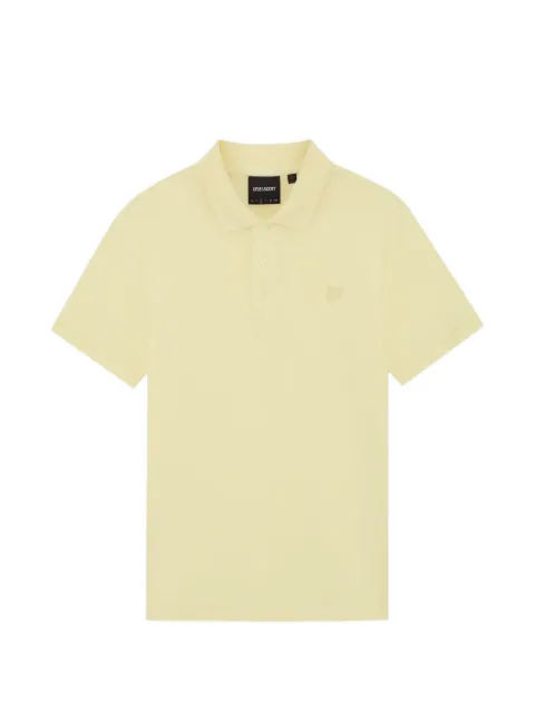 Lyle & Scott embroidered-logo polo shirt Yellow SP2255TONT