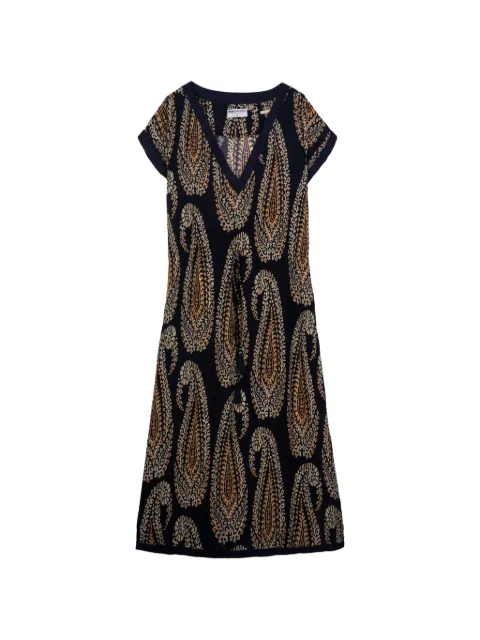 one season Sammi paisley-print midi dress Blue 2609719