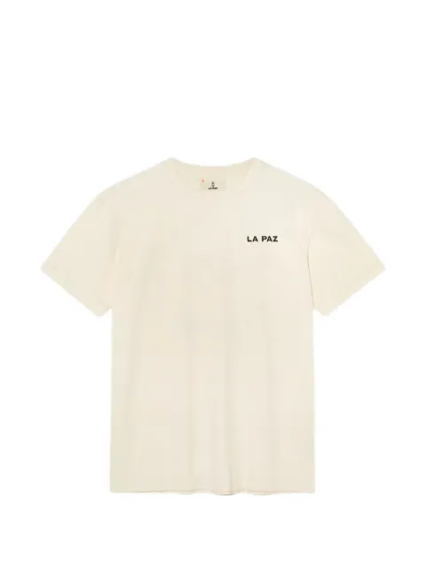 LA PAZ Guerreiro London logo-print T-shirt Neutrals GUERREIRO
