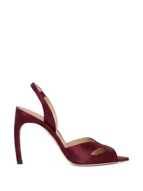Victoria Beckham Harlow Mask heeled sandals Red 1326FHE007610A