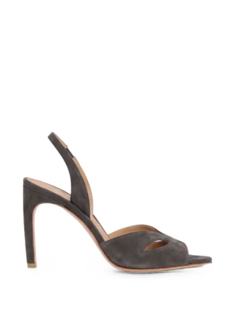 Victoria Beckham Harlow Mask heeled sandals Grey 1326FHE007611A