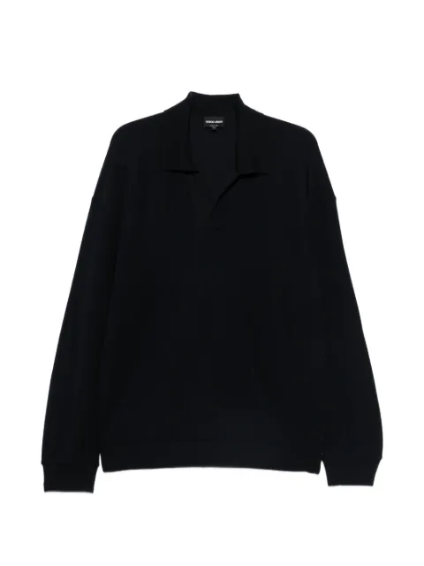 Giorgio Armani long-sleeve sweater Blue GM004548TE23762