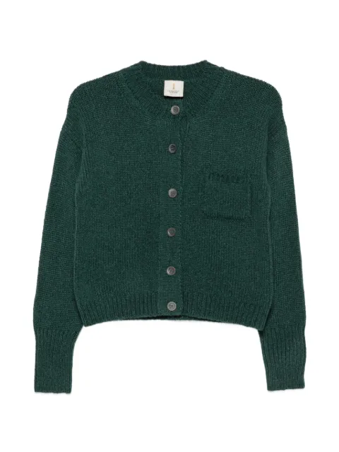 Incentive! Cashmere Erro button-up patch-pocket cardigan Green ERR02CPI
