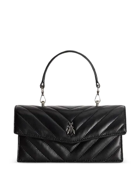 Patrizia Pepe Fly Bamby quilted shoulder bag Black 8B0032L116