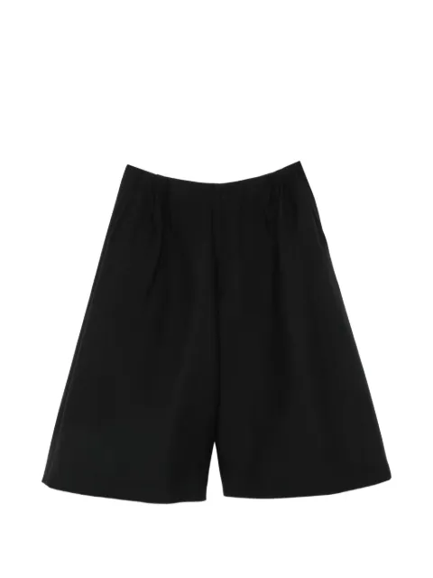 The Row Fauna pleated tailored shorts Black 11016W3634