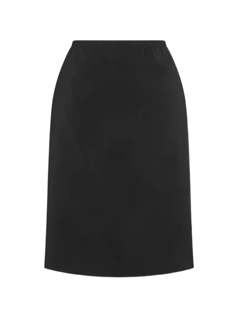 The Row Ivera elasticated-waistband midi skirt Black 11035W5027