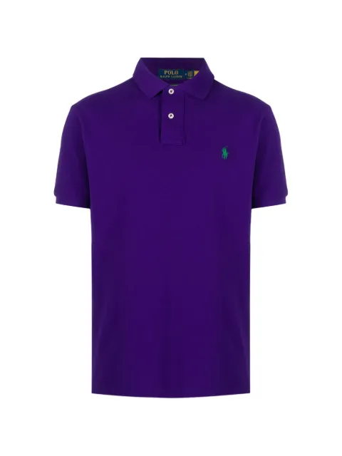 Polo Ralph Lauren embroidered-logo short-sleeve polo shirt Purple 710782592