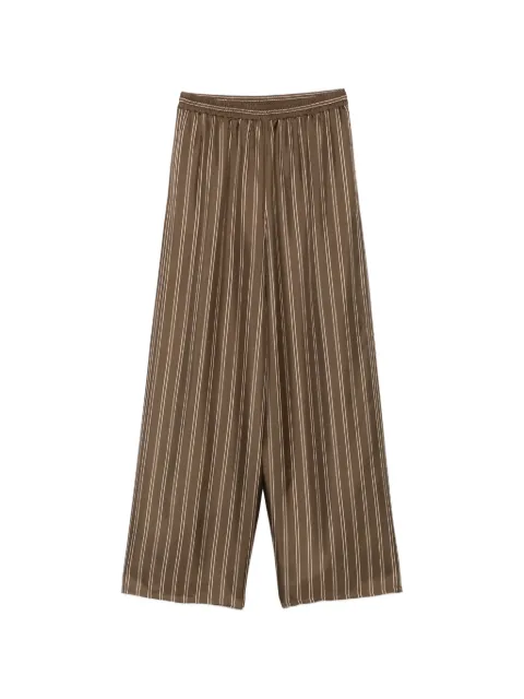 Max Mara striped-pattern trousers Brown 2621136201600