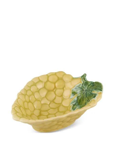 Bordallo Pinheiro grape-design leaf-detail bowls set (set of four) Yellow 65032736
