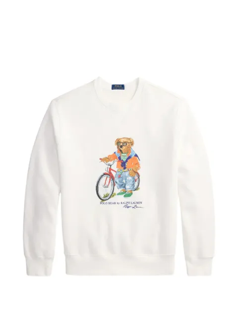 Polo Ralph Lauren Polo Bear graphic-print sweater White 710B14616