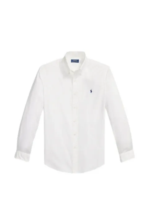 Polo Ralph Lauren logo-embroidered button-down shirt White 710B20512