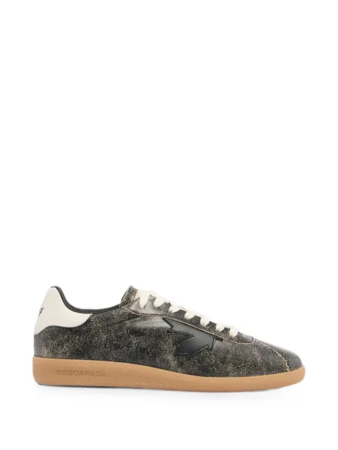 DSQUARED2 Rebels cracked-effect sneakers Black SNM046843108439
