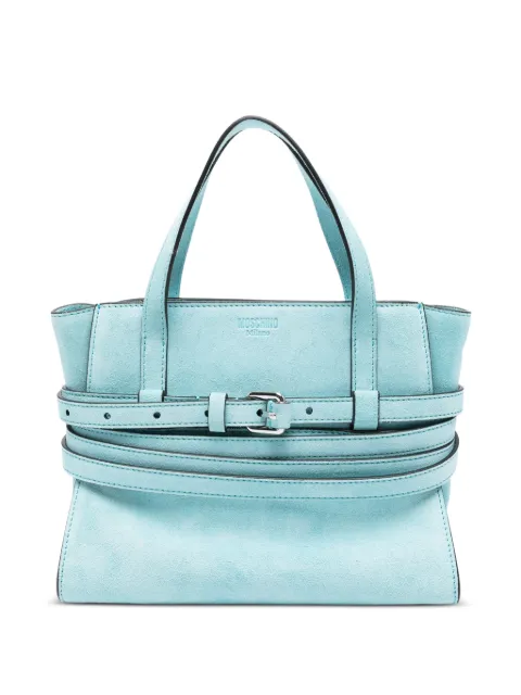 Moschino buckle-detail tote bag Blue MC4011PP1POF070A