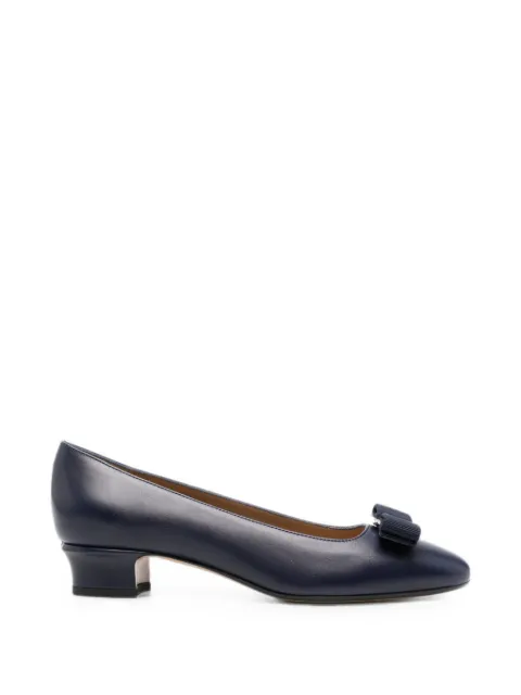 Ferragamo Vara bow pumps Blue 794853