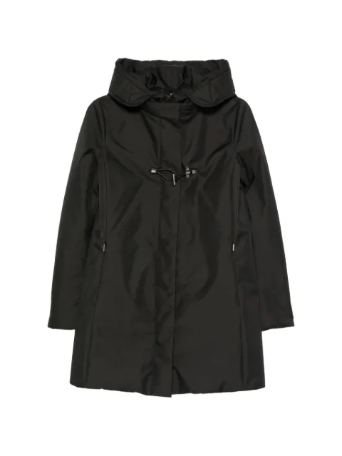 Fay hooded toggle-fastening coat Black NAW59533830ZXE