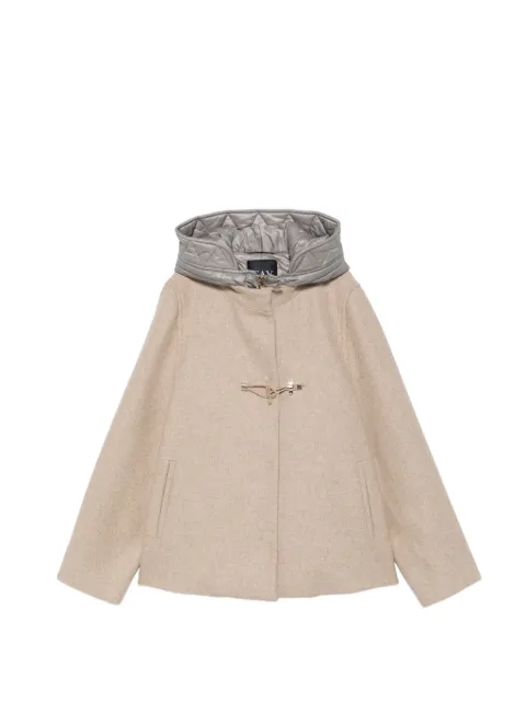 Fay toggle-fastening hooded jacket Neutrals NAW59533730YMV