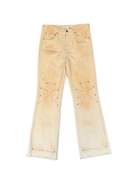 SEKRIT Chopper panelled jeans Neutrals SS26SEKPNT01