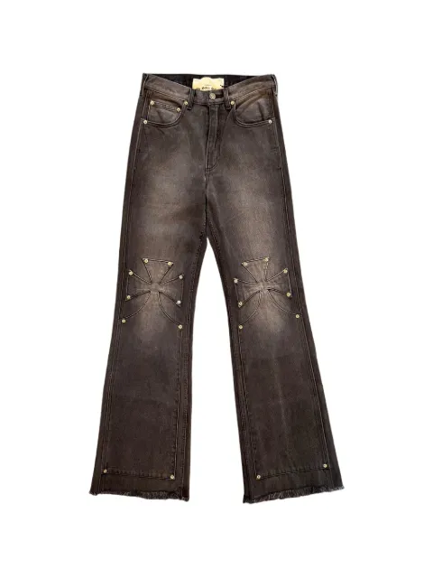 SEKRIT Chopper studded jeans Grey SKRT007