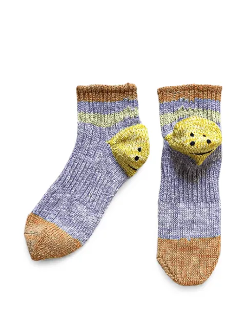 KAPITAL Ivy Smile socks Purple KAP049