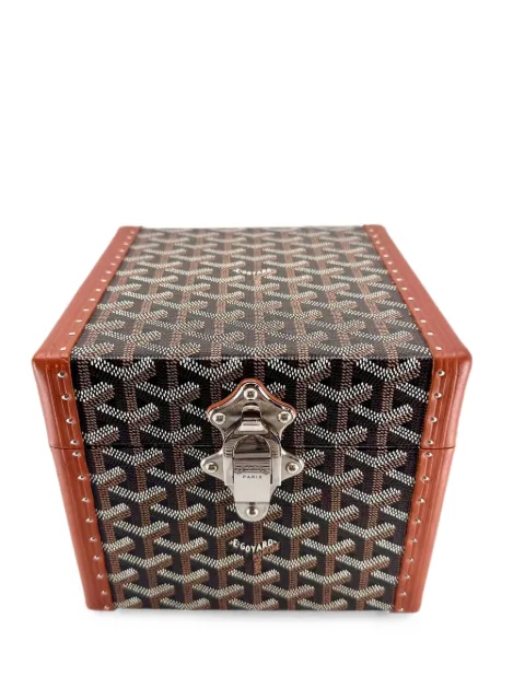 Goyard Pre-Owned Clamecy Goyardine square trunk Brown GOY71