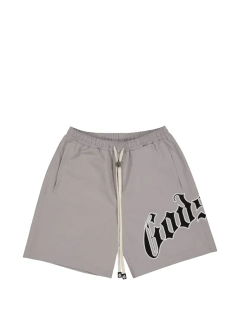 GODSPEED logo drawstring shorts Grey GS387