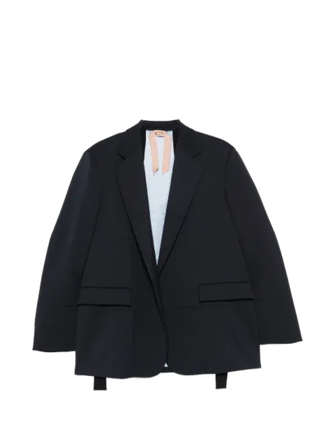Nº21 notch-lapels panelled jacket Black 26IN2M0L06131286747