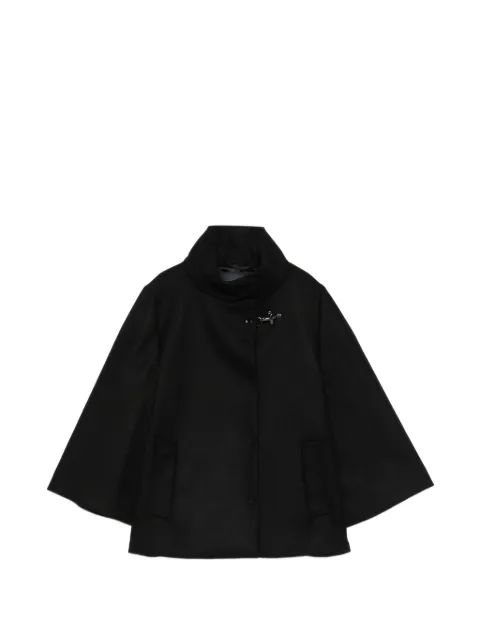 Fay lobster-clasp cape-style jacket Black NAW12534490SGL