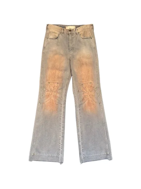 SEKRIT Chopper panelled jeans Grey SS26SEKPNT01